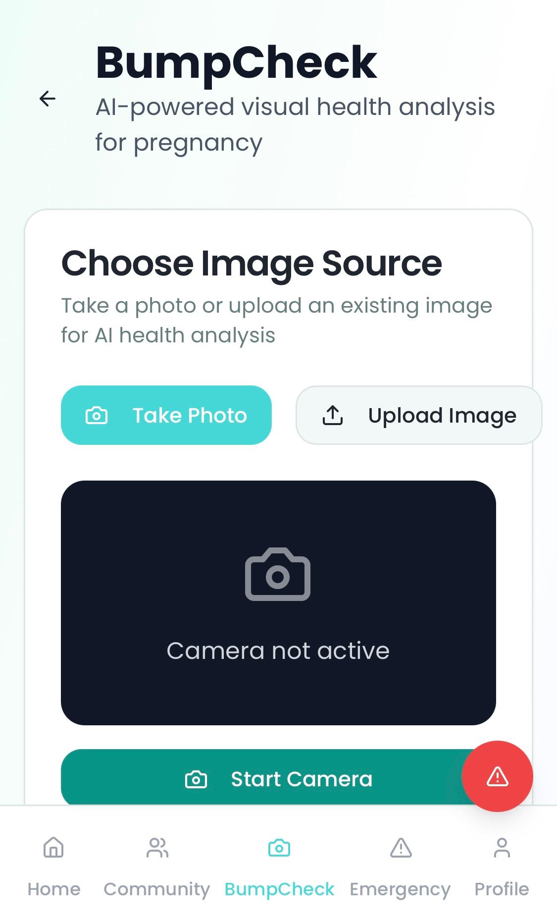 NEKAH BumpCheck or baby tracker screen