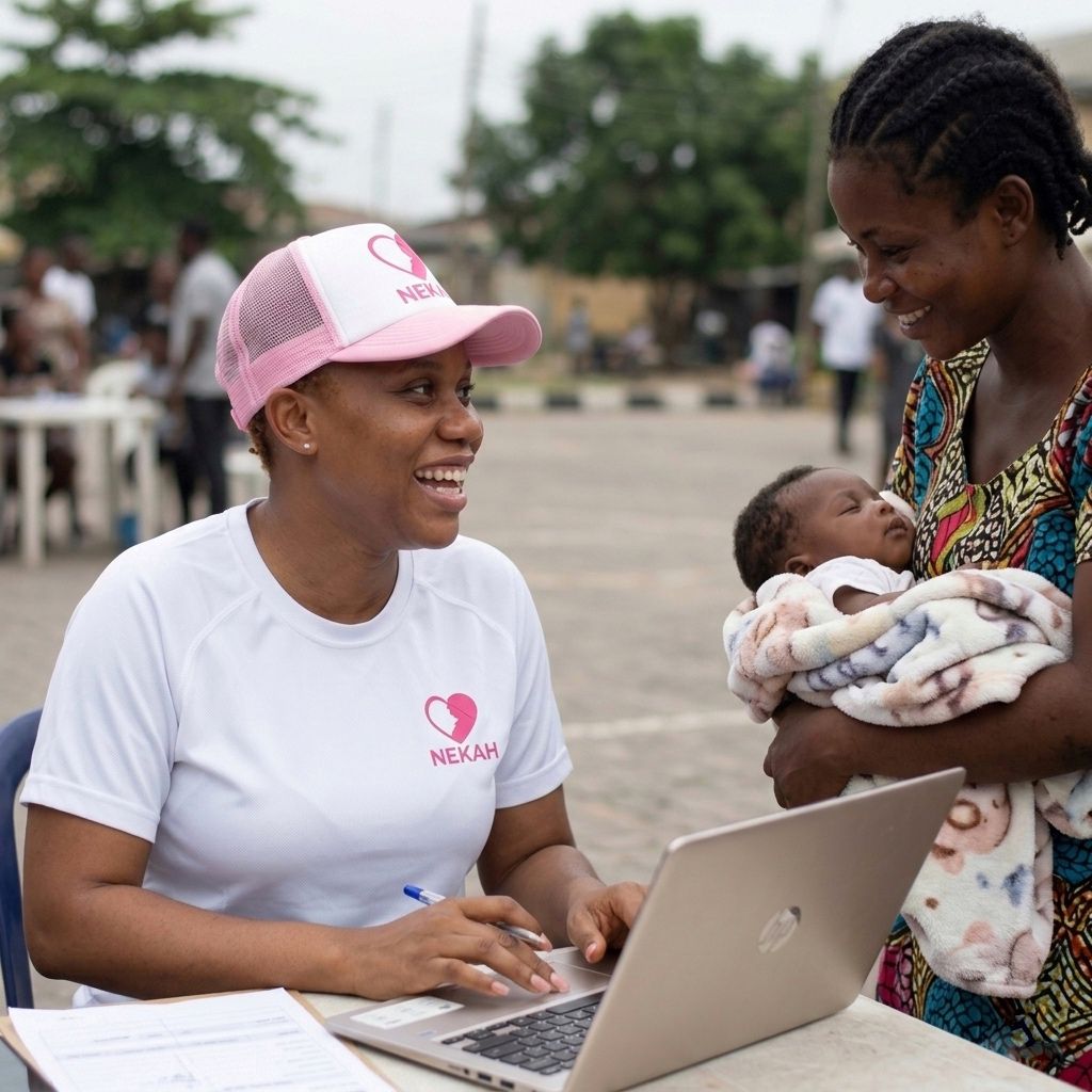 Mother and baby visual for NEKAH